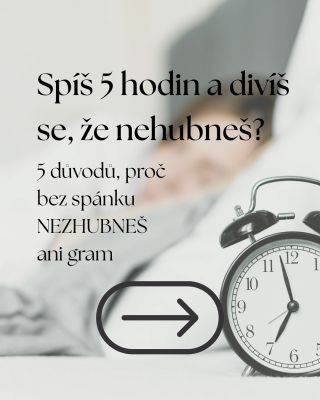 Spánek hraje při hubnutí mnohem důležitější roli, než si většina lidí uvědomuje. 😴 Na konzultacích nerozdávám jen...